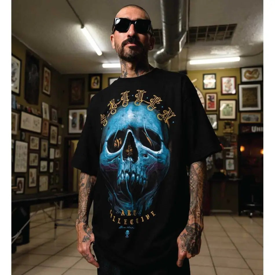 SULLEN ART BLHUR SKULLS S/S TEE BLACK T-SHIRT FA24 - T-SHIRT - synikclothing.com