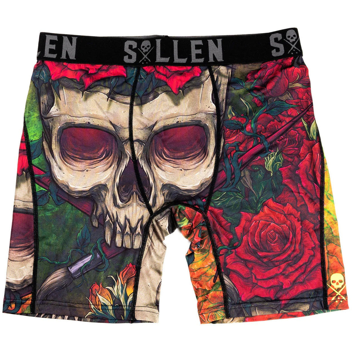 SULLEN-ART-COLLECTIVE-BADGE-ROSES-BOXERS - BOXER - Synik Clothing - synikclothing.com