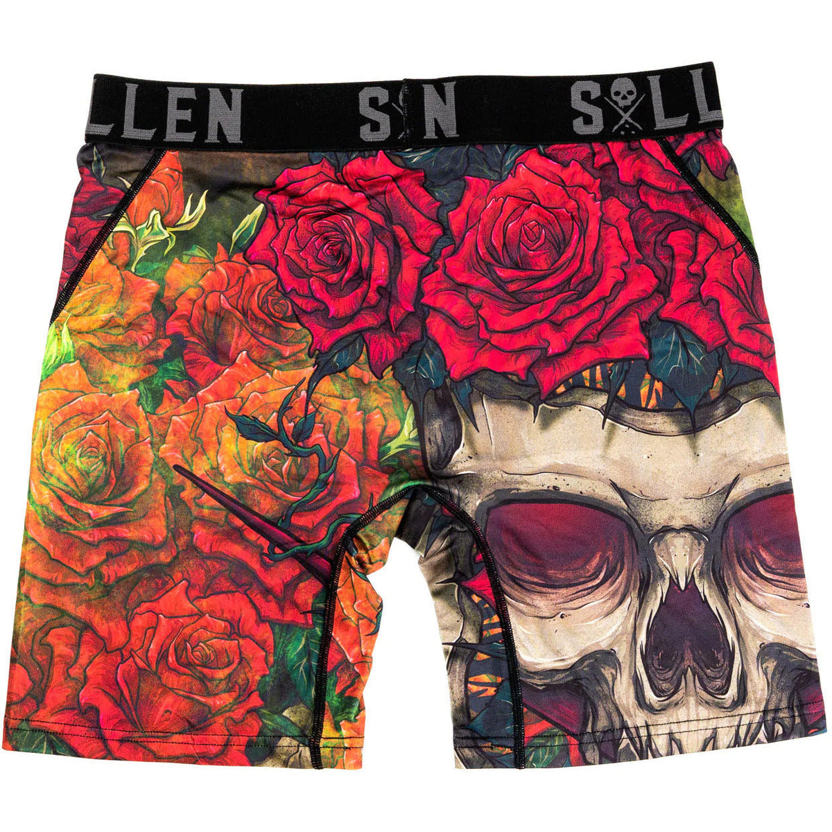SULLEN-ART-COLLECTIVE-BADGE-ROSES-BOXERS - BOXER - Synik Clothing - synikclothing.com