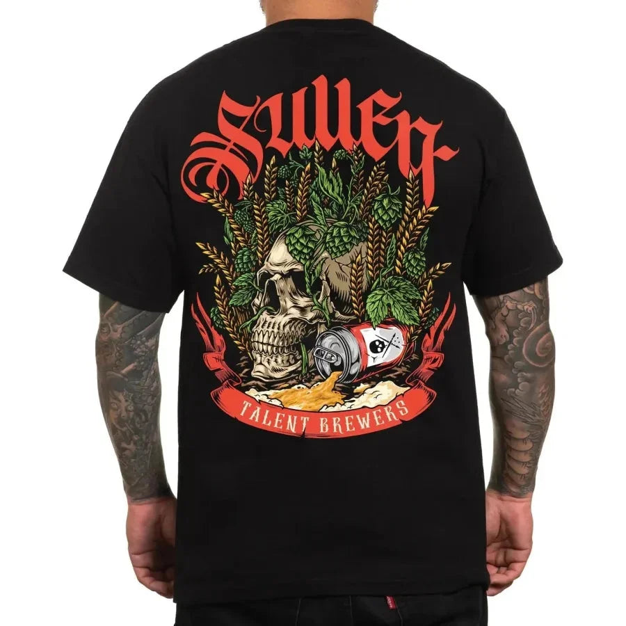 SULLEN ART COLLECTIVE BARLEY SKULL TEE - T-SHIRT - Synik Clothing - synikclothing.com