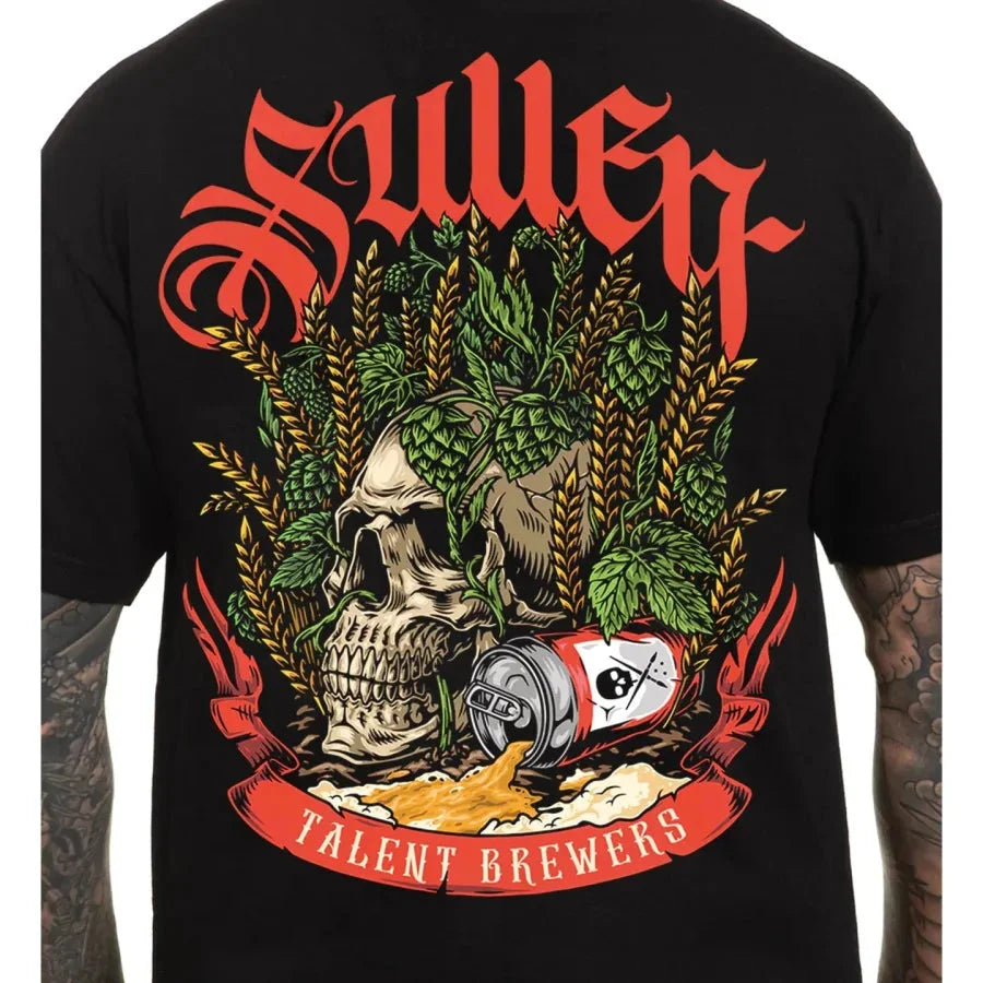 SULLEN ART COLLECTIVE BARLEY SKULL TEE - T-SHIRT - Synik Clothing - synikclothing.com