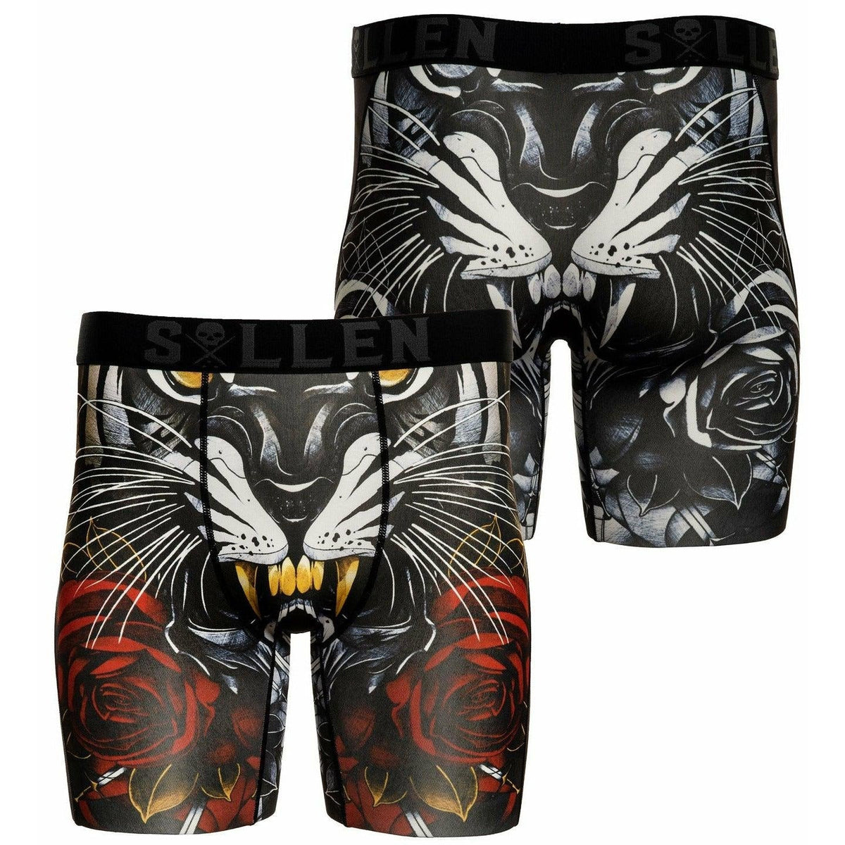 SULLEN-ART-COLLECTIVE-CLOTHING-TIGERS-AND-DAGGERS-BOXERS - UNDERWEAR - Synik Clothing - synikclothing.com