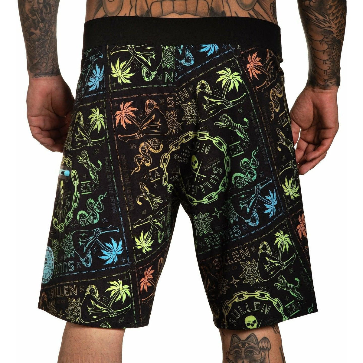 SULLEN-ART-COLLECTIVE-CLOTHING-WILD-SIDE-BOARDSHORTS - SHORT - Synik Clothing - synikclothing.com