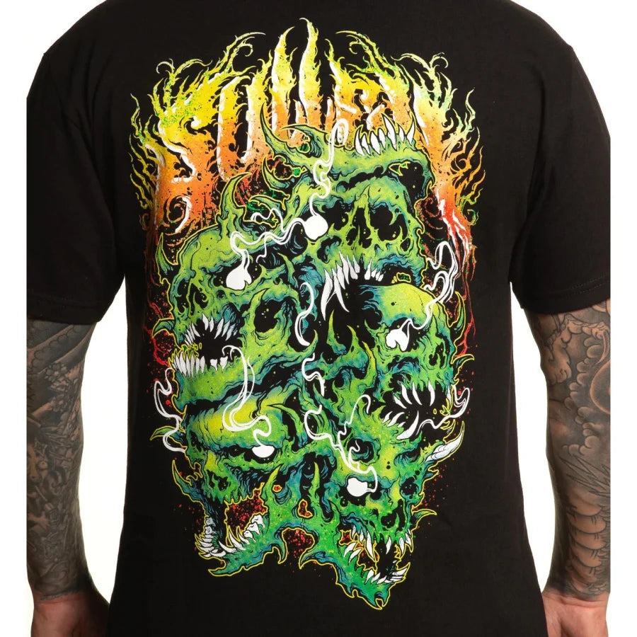 SULLEN ART COLLECTIVE GRIME SKULLS TEE - T-SHIRT - synikclothing.com