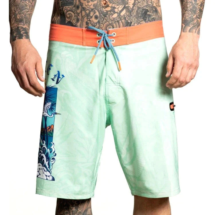 SULLEN-ART-COLLECTIVE-ISLAND-ESCAPE-BOARDSHORTS-SP23 - BOARDSHORT - synikclothing.com