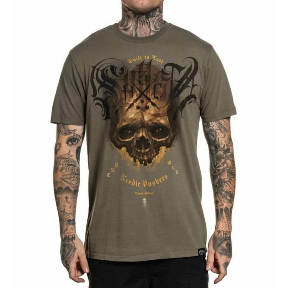 SULLEN-ART-COLLECTIVE-OLIVE-SKULL-S/S-TEE - General - Synik Clothing - synikclothing.com