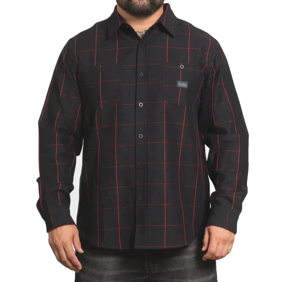 SULLEN-ART-COLLECTIVE-PINLINE-FLANNEL - FLANNEL - Synik Clothing - synikclothing.com