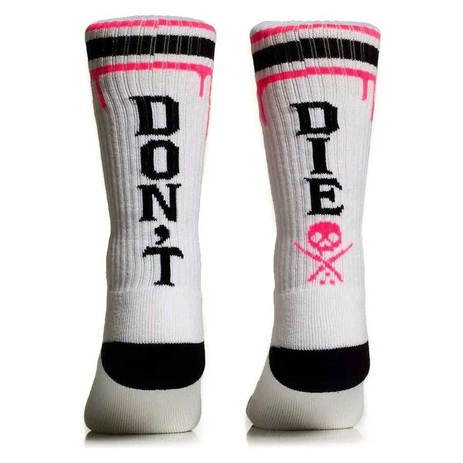 Sullen Clothing - Don't Die High Women's Pink Sock - - synikclothing.com