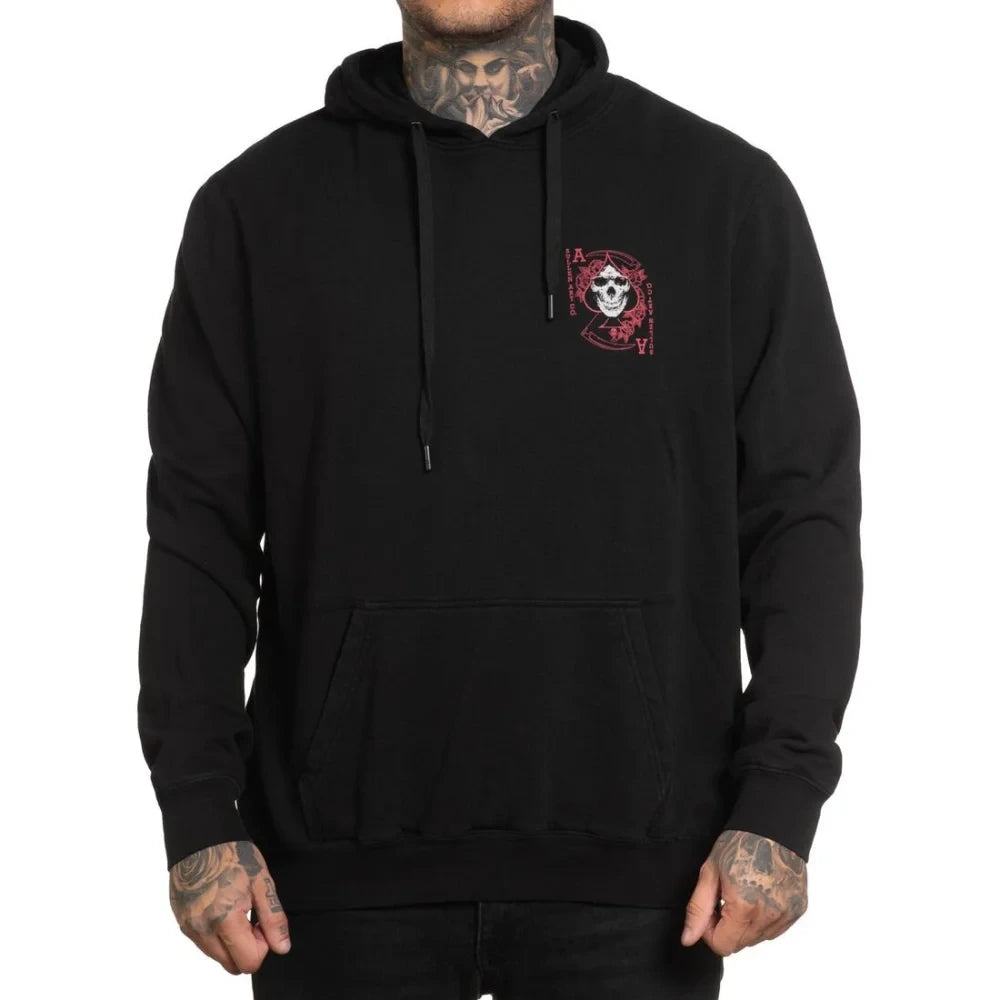 SULLEN-DRAWING-DEAD-PULLOVER-BLACK - PULLOVER HOODIE - synikclothing.com