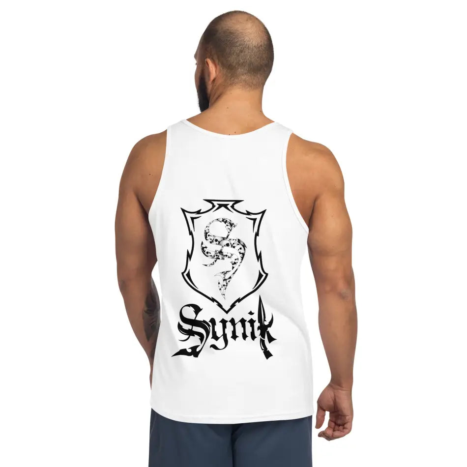 SYNIK DEADPOOL PREMIUM WHITE TANK TOP - TANK TOP - Synik Clothing - synikclothing.com