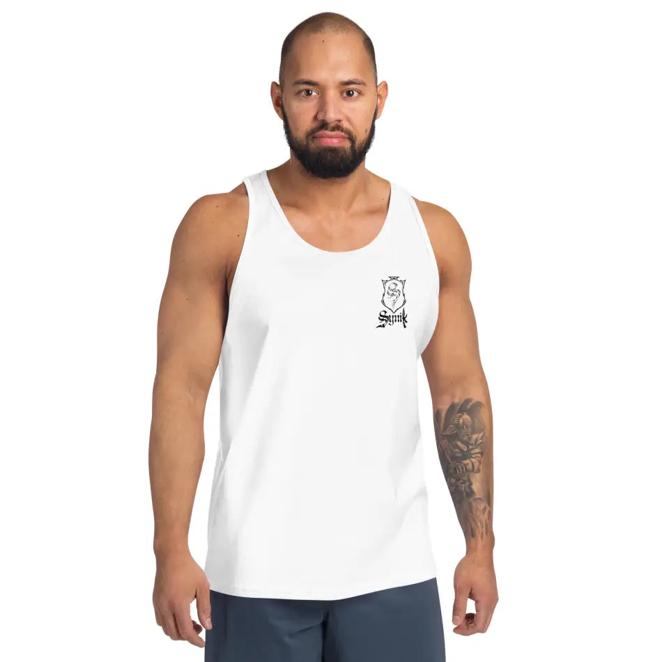 SYNIK DEADPOOL PREMIUM WHITE TANK TOP - TANK TOP - Synik Clothing - synikclothing.com