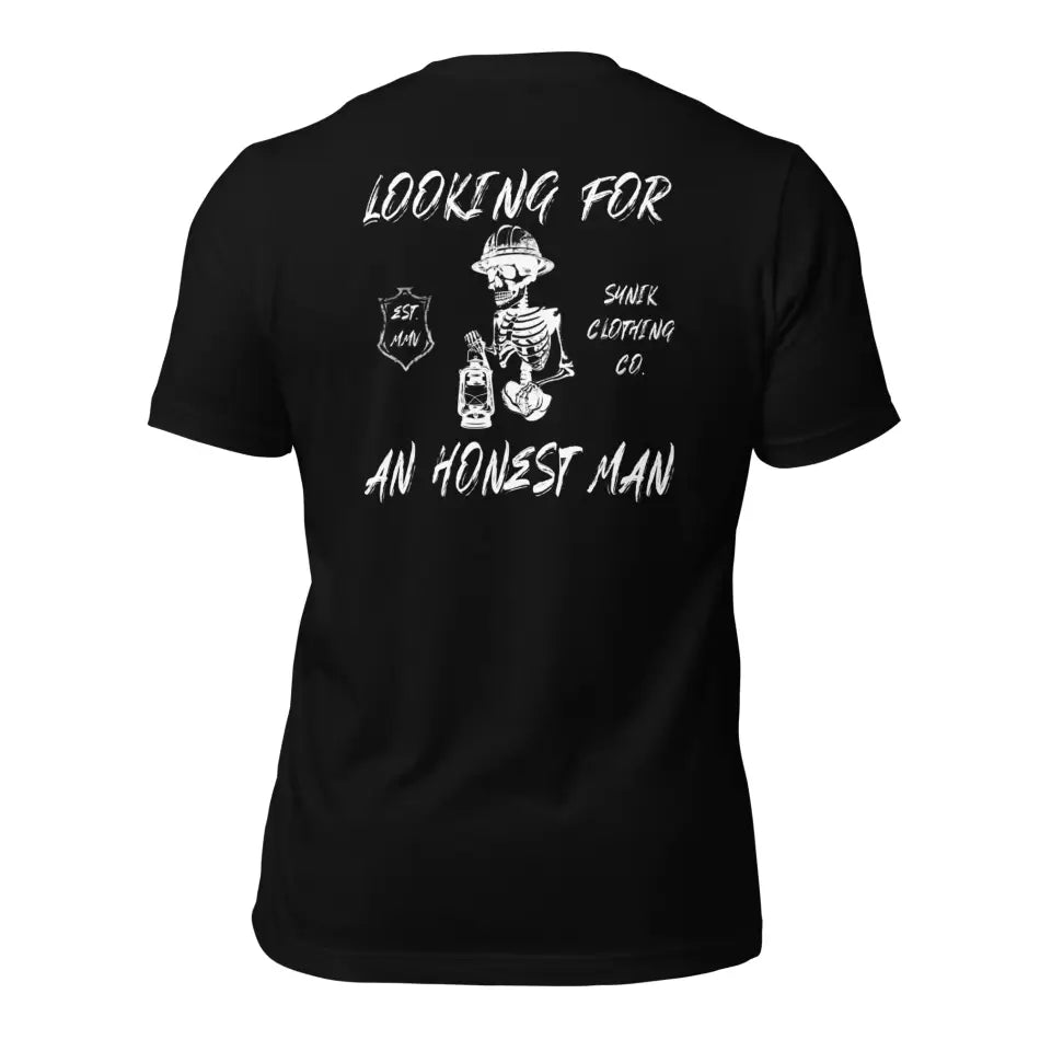 SYNIK HONEST MAN PREMIUM BLACK T-SHIRT - T-SHIRT - synikclothing.com