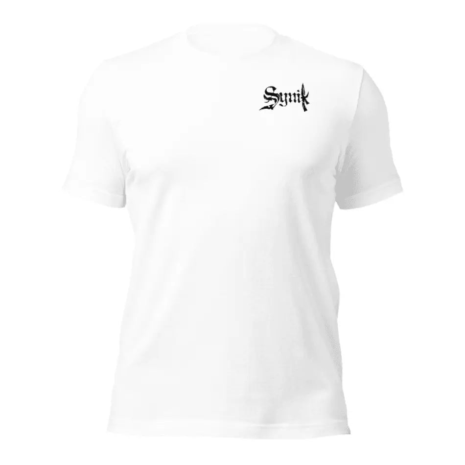 SYNIK HONEST MAN PREMIUM WHITE T-SHIRT - T-SHIRT - synikclothing.com