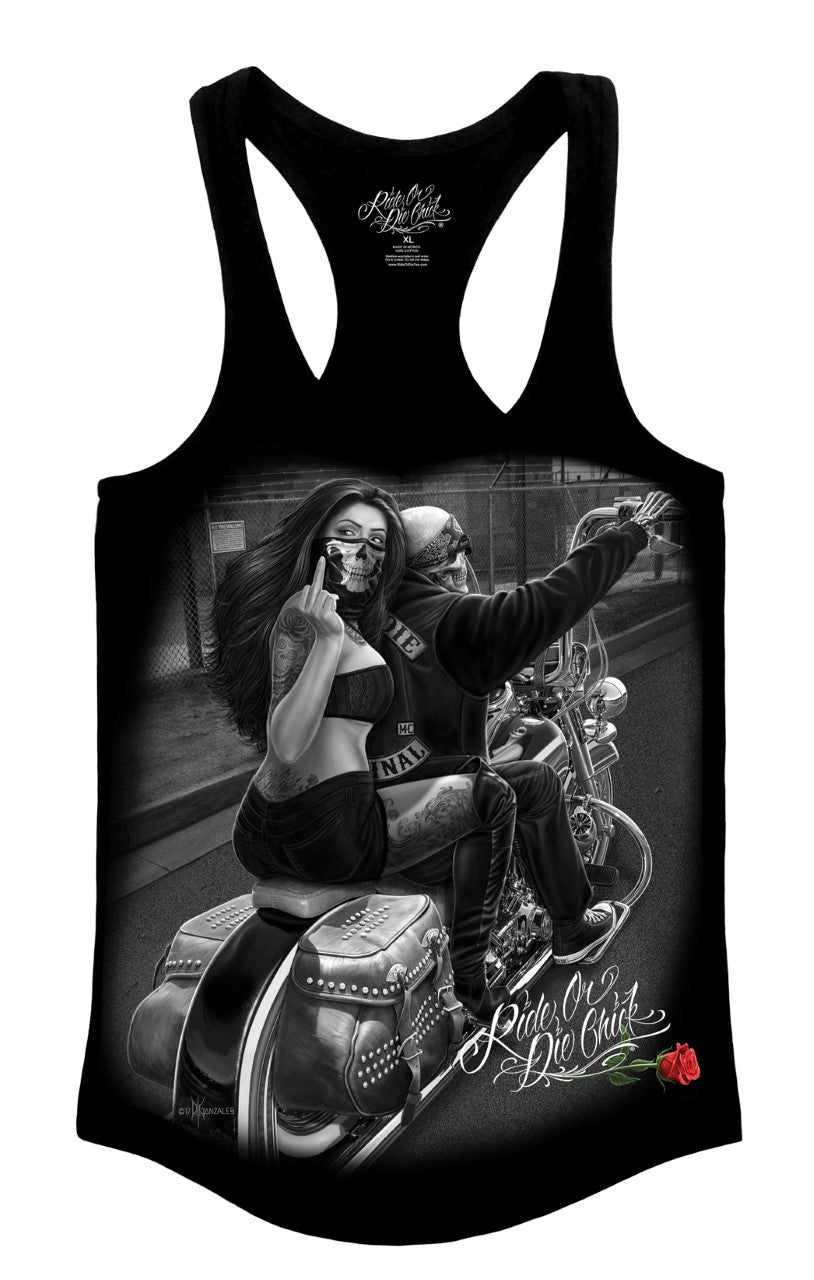 DGA- RIDE IT RACER BACK TANK TOP WOMEN'S