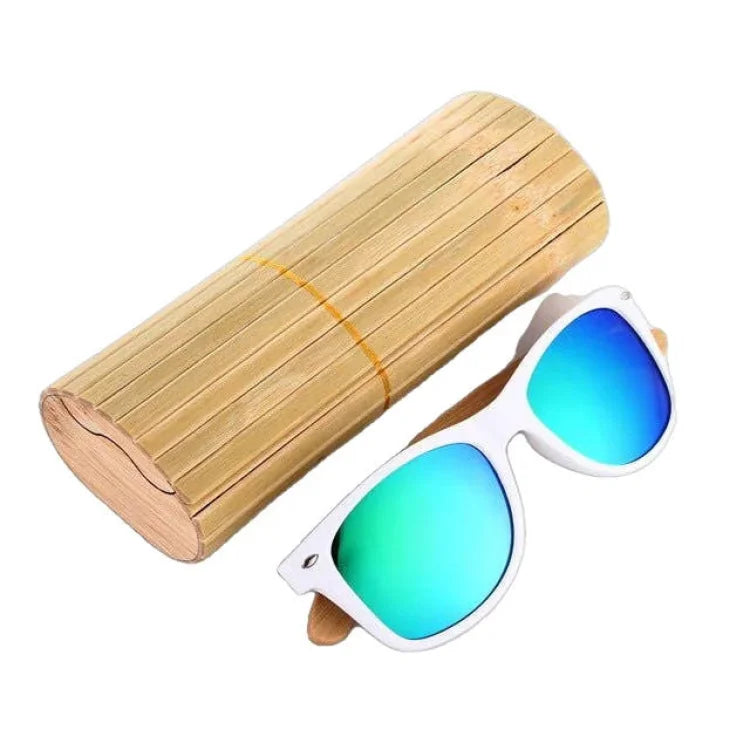 Tiki Hut Livin - Trendy Retro Bamboo Sunglasses - - Synik Clothing - synikclothing.com