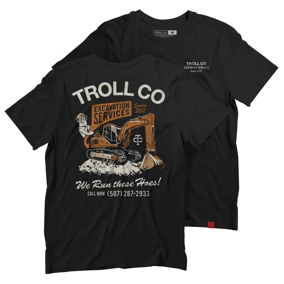 TROLL CO. EXCAVATION SVCS T-SHIRT - T-SHIRT - synikclothing.com