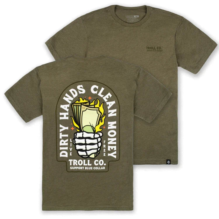 TROLL-CO.-GREEN-BACK-TEE-SP23 - T-SHIRT - Synik Clothing - synikclothing.com