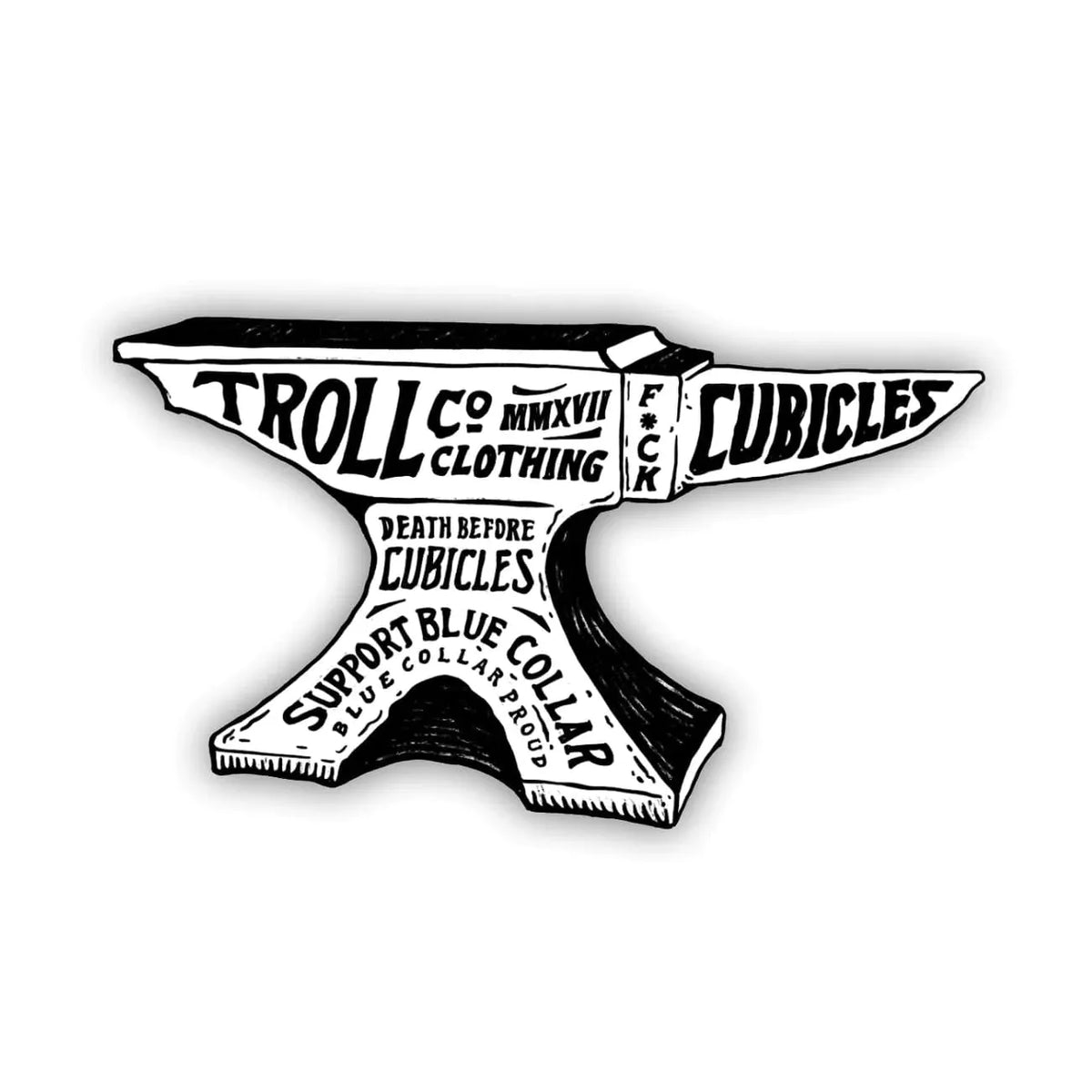 TROLL-CO.-HEAVY-HITTER-STICKER - STICKER - synikclothing.com