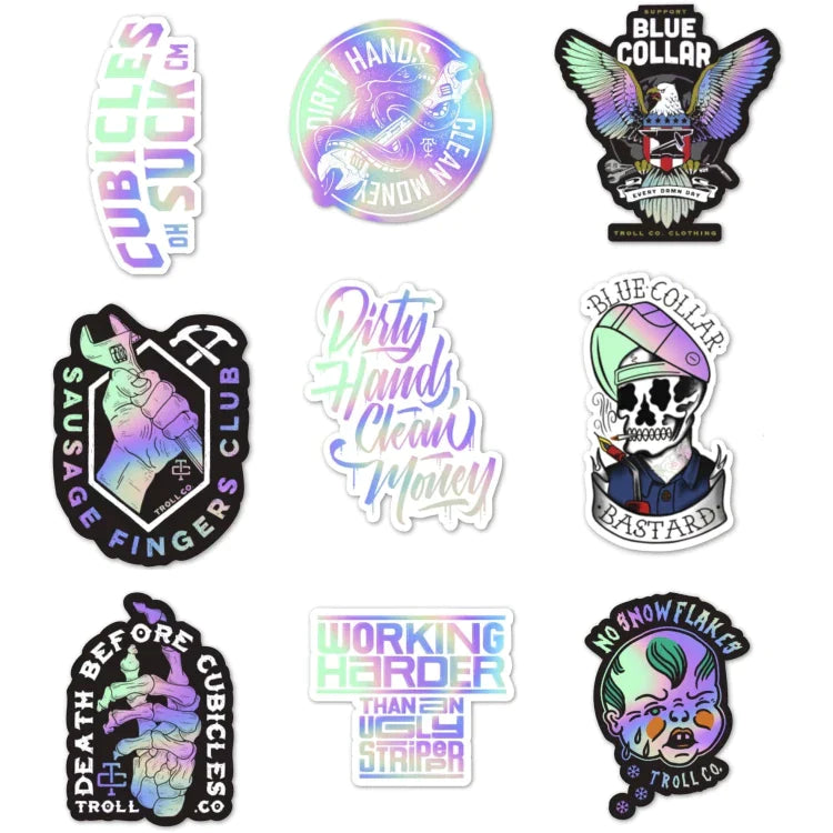 TROLL-CO.-HOLO-STICKER-PACK-(JUMBO)-SP23 - ACCESSORY - Synik Clothing - synikclothing.com