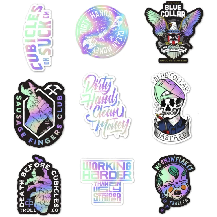 TROLL-CO.-HOLO-STICKER-PACK-(JUMBO)-SP23 - ACCESSORY - synikclothing.com