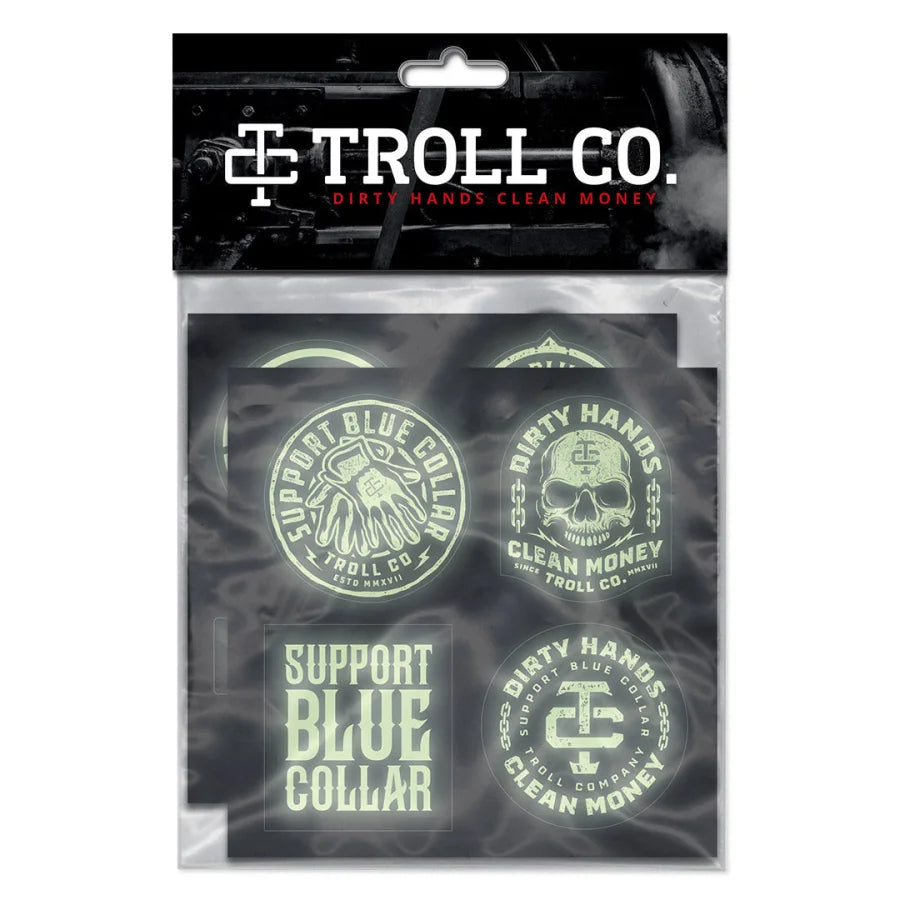 TROLL-CO.-LIGHT-IT-UP-GLOW-IN-THE-DARK-(HARD-HAT-STICKER-PACK) - ACCESSORY - Synik Clothing - synikclothing.com