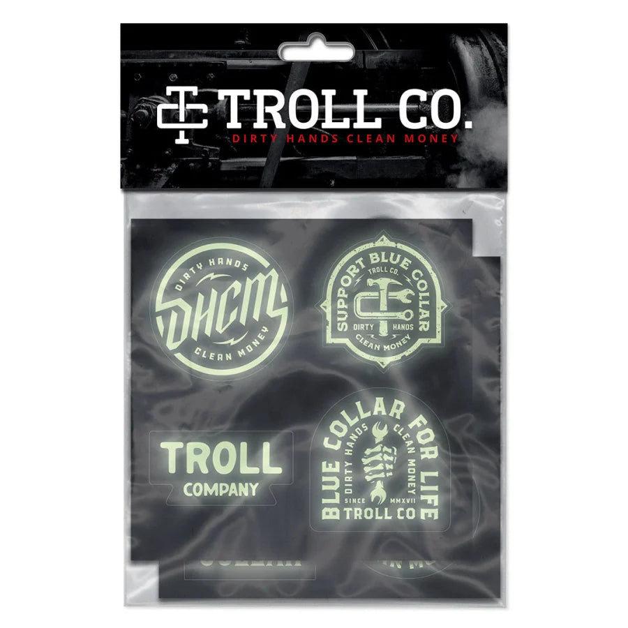 TROLL-CO.-LIGHT-IT-UP-GLOW-IN-THE-DARK-(HARD-HAT-STICKER-PACK) - ACCESSORY - Synik Clothing - synikclothing.com