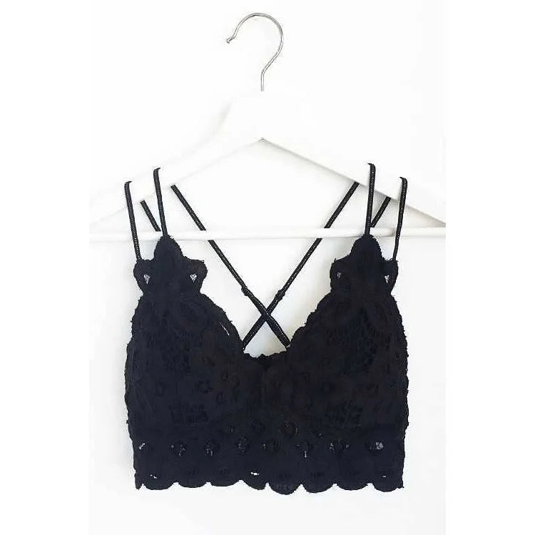 Vanilla Monkey - Scalloped Lace Cami Bralette - - synikclothing.com