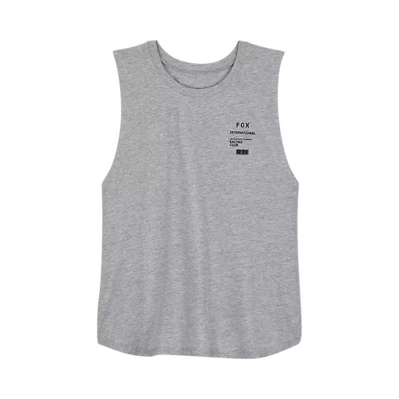 W NUMERICAL BIKER TANK [LT HTR] - TANK TOP - synikclothing.com