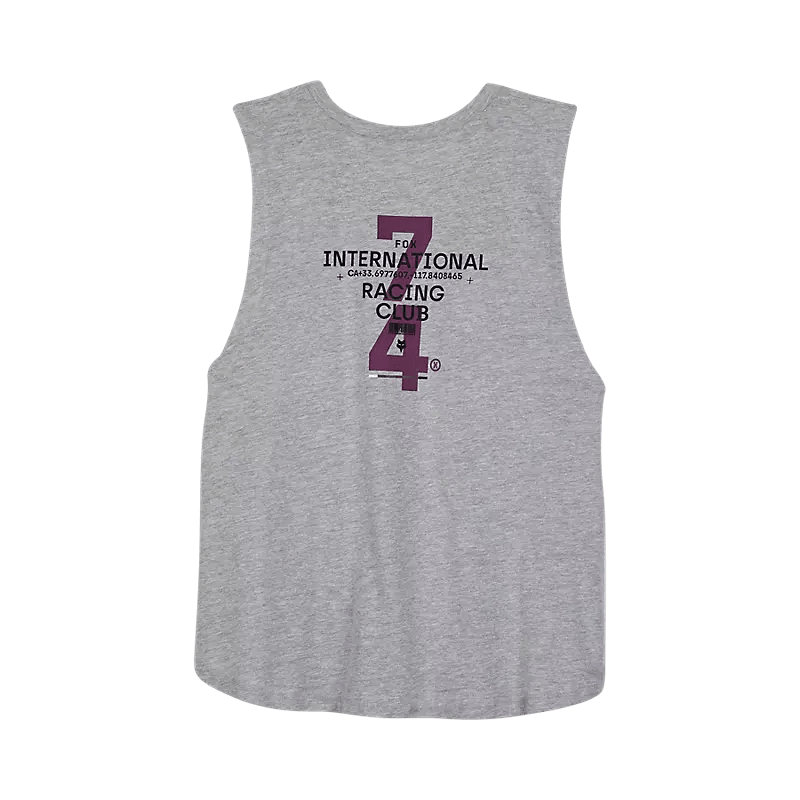 W NUMERICAL BIKER TANK [LT HTR] - TANK TOP - synikclothing.com