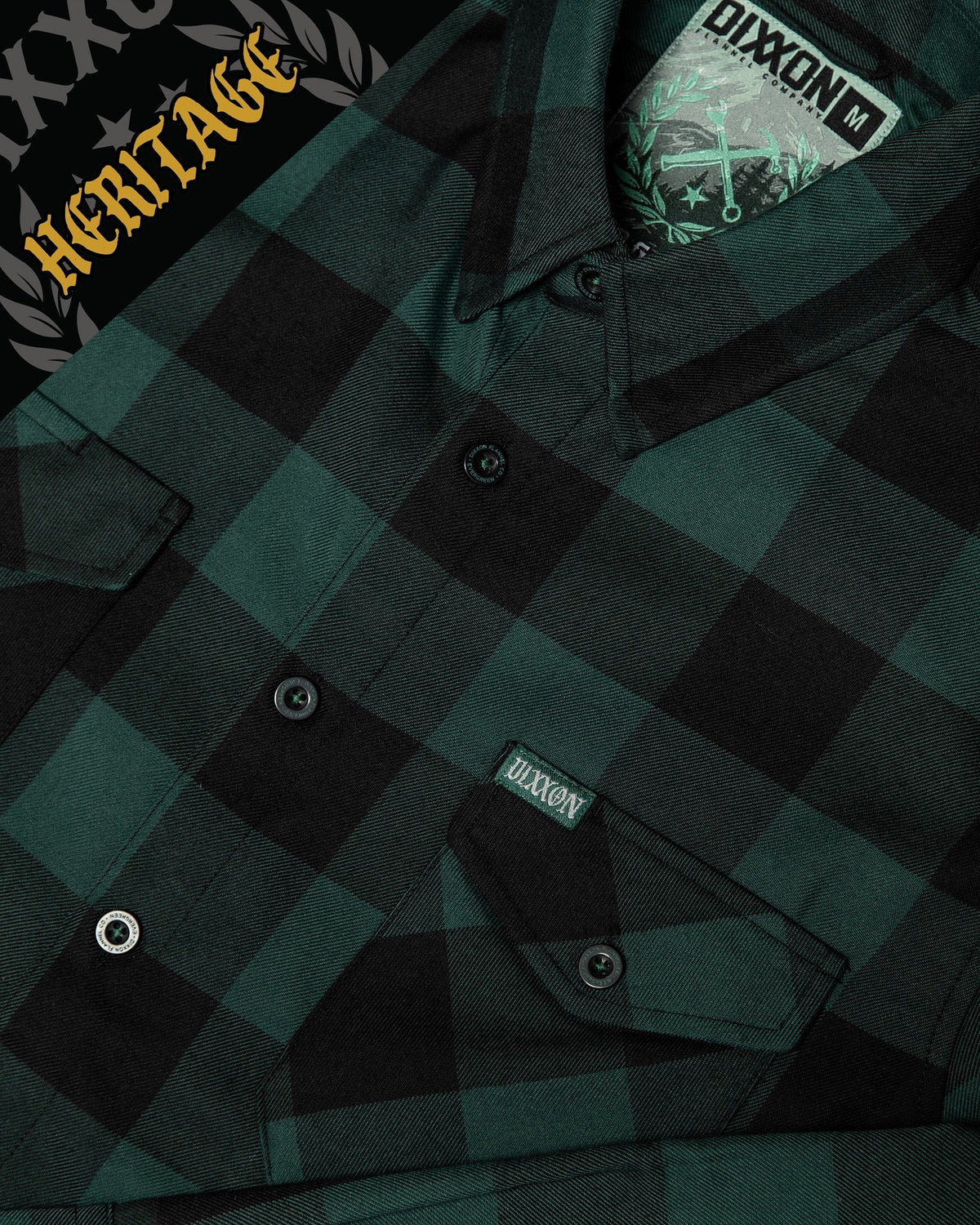 DIXXON EVERGREEN HERITAGE FLANNEL WITH BAG