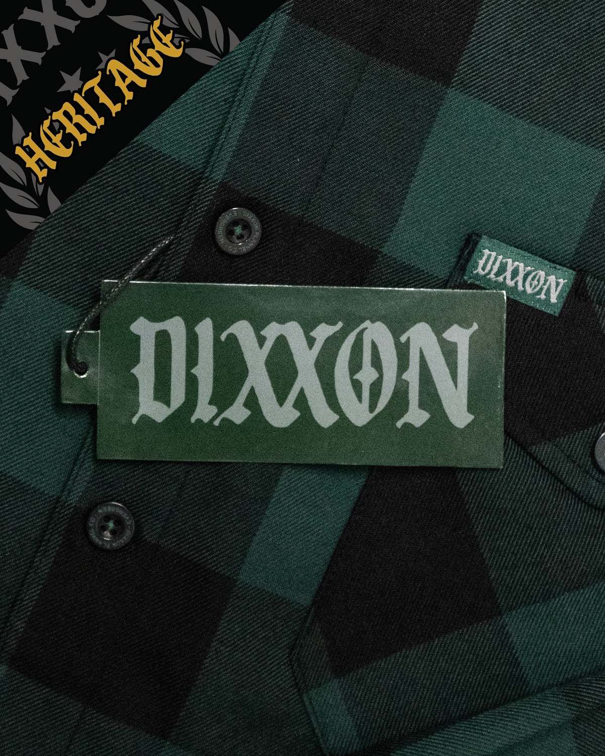 DIXXON EVERGREEN HERITAGE FLANNEL WITH BAG