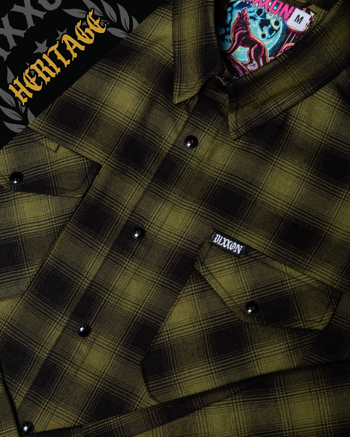 DIXXON LONE WOLF HERITAGE FLANNEL WITH BAG
