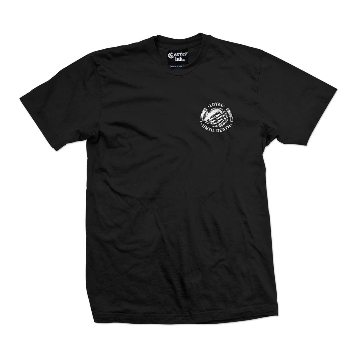 Cartel Ink - 5593-BLACK WHITE | Loyal Until Death: Black White / 2X - - synikclothing.com